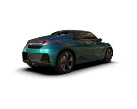 realista deporte coche aislado en antecedentes. 3d representación - ilustración png