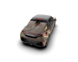 Realistic sport car isolated on background. 3d rendering - illustration png