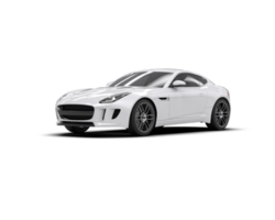 Realistic sport car isolated on background. 3d rendering - illustration png