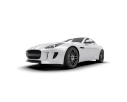Realistic sport car isolated on background. 3d rendering - illustration png