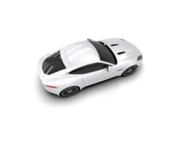 Realistic sport car isolated on background. 3d rendering - illustration png