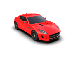 Realistic sport car isolated on background. 3d rendering - illustration png
