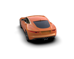 Realistic sport car isolated on background. 3d rendering - illustration png