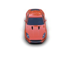 Realistic sport car isolated on background. 3d rendering - illustration png