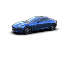 Realistic sport car isolated on background. 3d rendering - illustration png