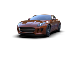 Realistic sport car isolated on background. 3d rendering - illustration png