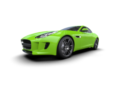 Realistic sport car isolated on background. 3d rendering - illustration png