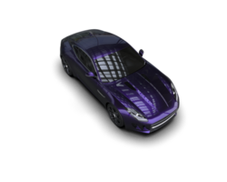 Realistic sport car isolated on background. 3d rendering - illustration png