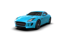 Realistic sport car isolated on background. 3d rendering - illustration png