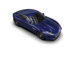 Realistic sport car isolated on background. 3d rendering - illustration png