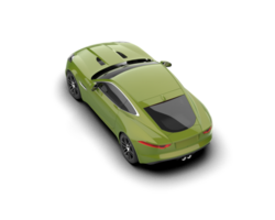 Realistic sport car isolated on background. 3d rendering - illustration png