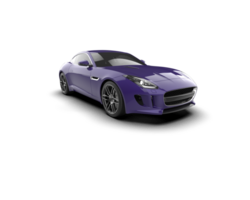 Realistic sport car isolated on background. 3d rendering - illustration png