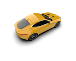 Realistic sport car isolated on background. 3d rendering - illustration png