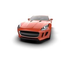 Realistic sport car isolated on background. 3d rendering - illustration png