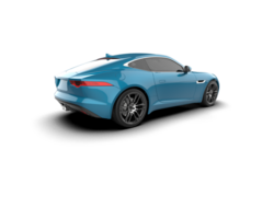 Realistic sport car isolated on background. 3d rendering - illustration png