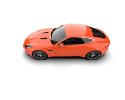 Realistic sport car isolated on background. 3d rendering - illustration png