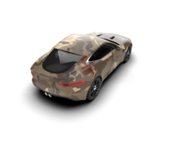 Realistic sport car isolated on background. 3d rendering - illustration png