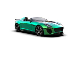 Realistic sport car isolated on background. 3d rendering - illustration png