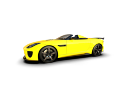 Realistic sport car isolated on background. 3d rendering - illustration png