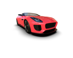 Realistic sport car isolated on background. 3d rendering - illustration png