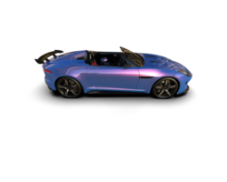 Realistic sport car isolated on background. 3d rendering - illustration png