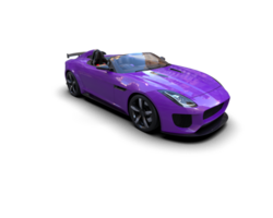 Realistic sport car isolated on background. 3d rendering - illustration png