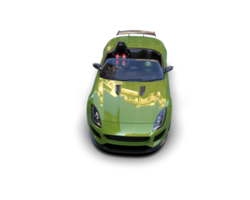 Realistic sport car isolated on background. 3d rendering - illustration png