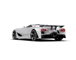 Realistic sport car isolated on background. 3d rendering - illustration png