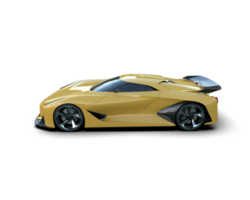 Realistic sport car isolated on background. 3d rendering - illustration png