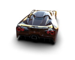 Realistic sport car isolated on background. 3d rendering - illustration png