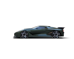 Realistic sport car isolated on background. 3d rendering - illustration png