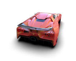 Realistic sport car isolated on background. 3d rendering - illustration png