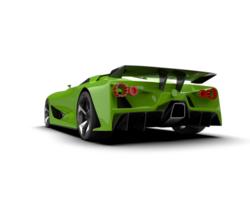 Realistic sport car isolated on background. 3d rendering - illustration png