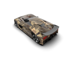 Realistic sport car isolated on background. 3d rendering - illustration png