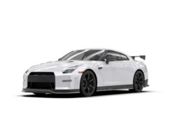 Realistic sport car isolated on background. 3d rendering - illustration png