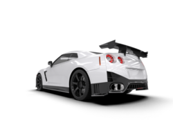 Realistic sport car isolated on background. 3d rendering - illustration png