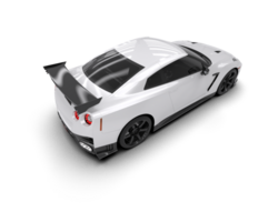 Realistic sport car isolated on background. 3d rendering - illustration png