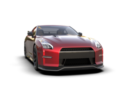 Realistic sport car isolated on background. 3d rendering - illustration png