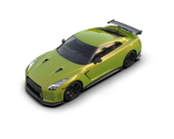 Realistic sport car isolated on background. 3d rendering - illustration png