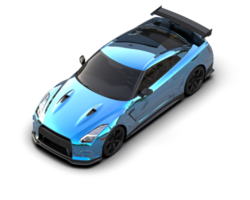 Realistic sport car isolated on background. 3d rendering - illustration png