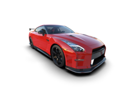 Realistic sport car isolated on background. 3d rendering - illustration png