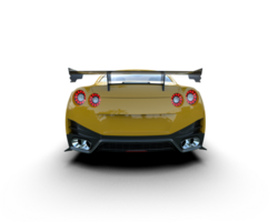 Realistic sport car isolated on background. 3d rendering - illustration png