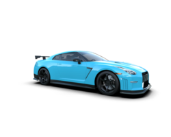 Realistic sport car isolated on background. 3d rendering - illustration png