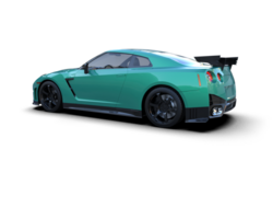 Realistic sport car isolated on background. 3d rendering - illustration png
