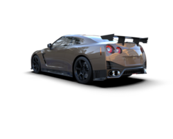 Realistic sport car isolated on background. 3d rendering - illustration png
