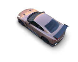 Realistic sport car isolated on background. 3d rendering - illustration png