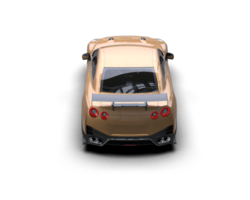 Realistic sport car isolated on background. 3d rendering - illustration png