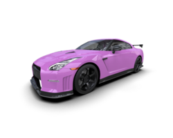 Realistic sport car isolated on background. 3d rendering - illustration png