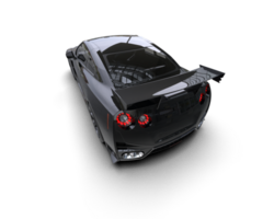 Realistic sport car isolated on background. 3d rendering - illustration png