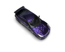 Realistic sport car isolated on background. 3d rendering - illustration png